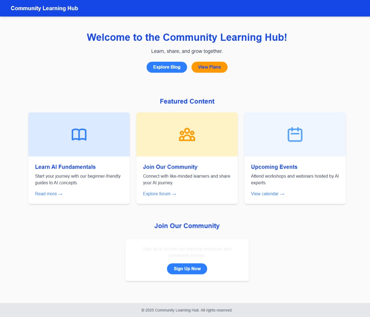 Info Learning Hub - Educational Platform Website by Osadam
