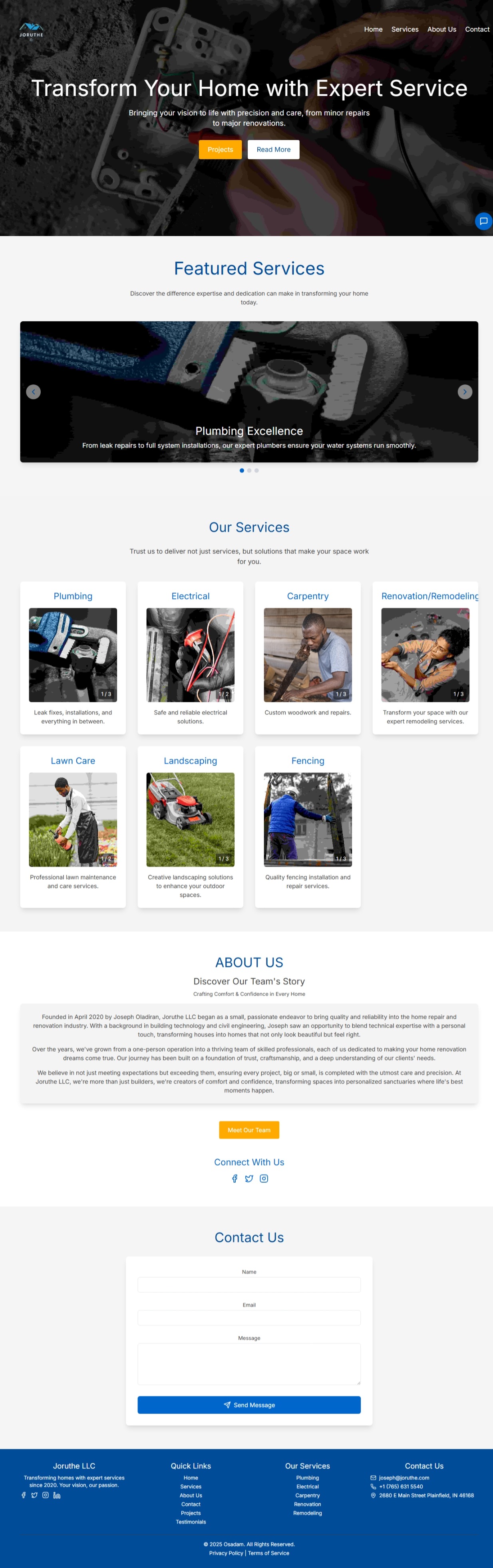 Joruthe - E-commerce Store Website Design